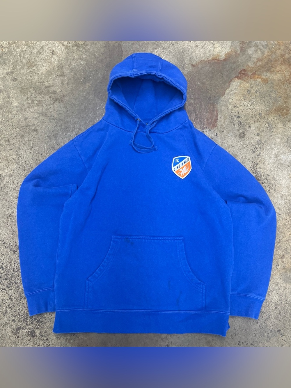 Retro Fanatics FC Cincinnati Hoodie Men’s Medium Blue Soccer MLS Outdoors 00s
